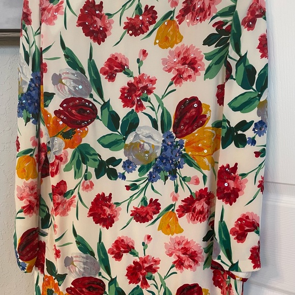 Mary Ann Restivo Women’s Vintage Floral Silk  One Button Blazer-90’s-Sz 4-EUC - Picture 10 of 14